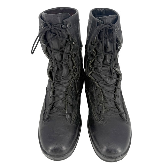 Belleville 800ST Steel Toe Flight Combat Boots Mens 11 W Black Leather Vibram main image 5